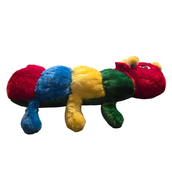 2013 Dan Dee Bright Primary Color Caterpillar Plush Stuffed Animal Toy 31-33" - Picture 1 of 9